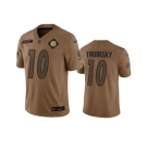 Men's Pittsburgh Steelers #10 Mitch Trubisky 2023 Brown Salute To Service Limited Football Stitched Jersey