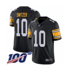 Men's Pittsburgh Steelers #10 Ryan Switzer Black Alternate Vapor Untouchable Limited Player 100th Season Football Jersey