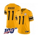 Men's Pittsburgh Steelers #11 Donte Moncrief Limited Gold Inverted Legend 100th Season Football Jersey