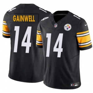 Men's Pittsburgh Steelers #14 Kenneth Gainwell Black 2025 F.U.S.E. Vapor Untouchable Limited Football Stitched Jersey