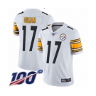 Men's Pittsburgh Steelers #17 Joe Gilliam White Vapor Untouchable Limited Player 100th Season Football Jersey