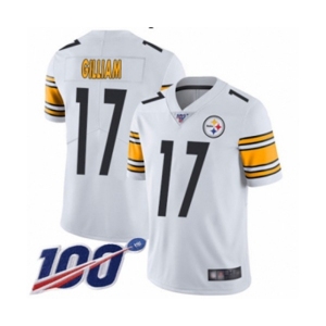 Men's Pittsburgh Steelers #17 Joe Gilliam White Vapor Untouchable Limited Player 100th Season Football Jersey