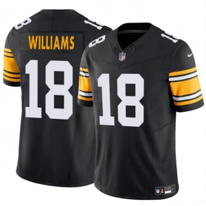 Men's Pittsburgh Steelers #18 Mike Williams Black 2024 F.U.S.E. Alternate Vapor Untouchable Limited Stitched Jersey