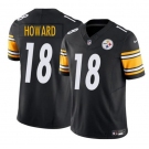 Men's Pittsburgh Steelers #18 Will Howard Black 2025 Draft F.U.S.E. Vapor Limited Football Stitched Jersey
