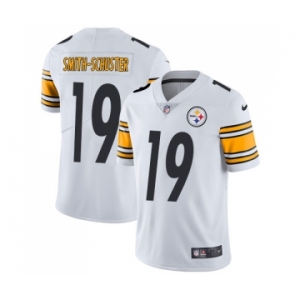 Men's Pittsburgh Steelers #19 JuJu Smith-Schuster White Vapor Untouchable Limited Player Football Jersey