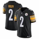 Men's Pittsburgh Steelers #2 Justin Fields Black Vapor Untouchable Limited Football Stitched Jersey