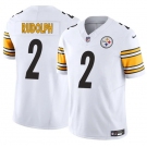Men's Pittsburgh Steelers #2 Mason Rudolph White 2025 F.U.S.E. Vapor Untouchable Limited Football Stitched Jersey