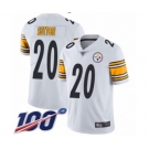 Men's Pittsburgh Steelers #20 Cameron Sutton White Vapor Untouchable Limited Player 100th Season Football Jersey