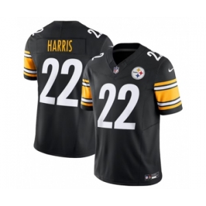 Men's Pittsburgh Steelers #22 Najee Harris Black 2023 F.U.S.E. Vapor Untouchable Limited Stitched Jersey