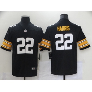 Men's Pittsburgh Steelers #22 Najee Harris Black Large Font Alternate Vapor Untouchable Limited Player Football Jersey