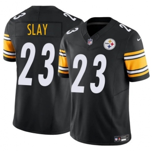 Men's Pittsburgh Steelers #23 Darius Slay Jr. Black 2025 F.U.S.E. Vapor Untouchable Limited Football Stitched Jersey