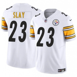 Men's Pittsburgh Steelers #23 Darius Slay Jr. White 2025 F.U.S.E. Vapor Untouchable Limited Football Stitched Jersey