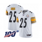 Men's Pittsburgh Steelers #25 Artie Burns White Vapor Untouchable Limited Player 100th Season Football Jersey