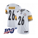 Men's Pittsburgh Steelers #26 Rod Woodson White Vapor Untouchable Limited Player 100th Season Football Jersey