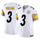 Men's Pittsburgh Steelers #3 Russell Wilson White F.U.S.E. Vapor Untouchable Limited Football Stitched Jersey