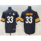 Men's Pittsburgh Steelers #33 Jack Sawyer Black 2025 Vapor Limited Football Stitched Jersey