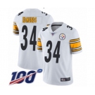 Men's Pittsburgh Steelers #34 Terrell Edmunds White Vapor Untouchable Limited Player 100th Season Football Jersey