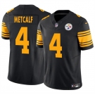 Men's Pittsburgh Steelers #4 DK Metcalf Black 2025 F.U.S.E. Color Rush Vapor Untouchable Limited Football Stitched Jersey