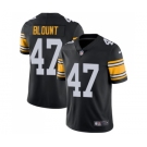 Men's Pittsburgh Steelers #47 Mel Blount Black Alternate Vapor Untouchable Limited Player Football Jersey