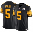 Men's Pittsburgh Steelers #5 Jalen Ramsey Black 2025 F.U.S.E. Color Rush Vapor Limited Football Stitched Jersey