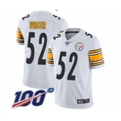 Men's Pittsburgh Steelers #52 Mike Webster White Vapor Untouchable Limited Player 100th Season Football Jersey