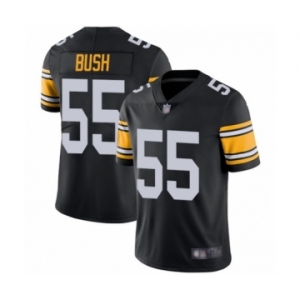 Men's Pittsburgh Steelers #55 Devin Bush Black Alternate Vapor Untouchable Limited Player Football Jersey