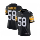 Men's Pittsburgh Steelers #58 Jack Lambert Black Vapor Untouchable Limited Stitched Football Jersey