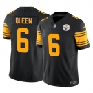 Men's Pittsburgh Steelers #6 Patrick Queen Black 2023 F.U.S.E. Color Rush Vapor Untouchable Limited Football Stitched Jersey