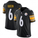 Men's Pittsburgh Steelers #6 Patrick Queen Black Vapor Untouchable Limited Football Stitched Jersey