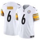 Men's Pittsburgh Steelers #6 Patrick Queen White 2024 F.U.S.E. Alternate Vapor Untouchable Limited Stitched Jersey