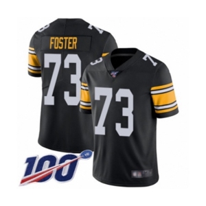 Men's Pittsburgh Steelers #73 Ramon Foster Black Alternate Vapor Untouchable Limited Player 100th Season Football Jersey