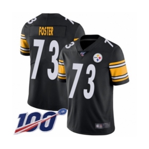 Men's Pittsburgh Steelers #73 Ramon Foster Black Team Color Vapor Untouchable Limited Player 100th Season Football Jersey