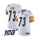 Men's Pittsburgh Steelers #73 Ramon Foster White Vapor Untouchable Limited Player 100th Season Football Jersey