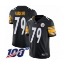 Men's Pittsburgh Steelers #79 Javon Hargrave Black Team Color Vapor Untouchable Limited Player 100th Season Football Jersey