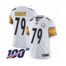 Men's Pittsburgh Steelers #79 Javon Hargrave White Vapor Untouchable Limited Player 100th Season Football Jersey