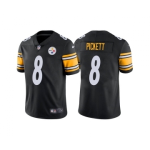 Men's Pittsburgh Steelers #8 Kenny Pickett 2022 Black Vapor Untouchable Limited Stitched Jersey