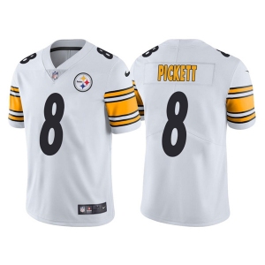 Men's Pittsburgh Steelers #8 Kenny Pickett 2022 White Vapor Untouchable Limited Stitched Jersey