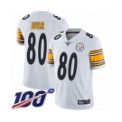 Men's Pittsburgh Steelers #80 Jack Butler White Vapor Untouchable Limited Player 100th Season Football Jersey