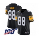 Men's Pittsburgh Steelers #88 Lynn Swann Black Alternate Vapor Untouchable Limited Player 100th Season Football Jersey