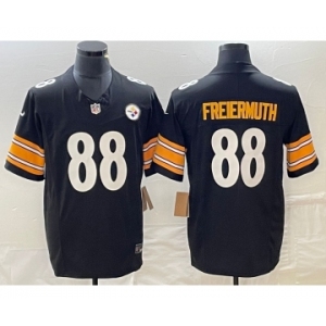 Men's Pittsburgh Steelers #88 Pat Freiermuth Black 2023 FUSE Vapor Limited Stitched Jersey