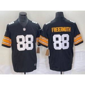 Men's Pittsburgh Steelers #88 Pat Freiermuth Black 2023 FUSE Vapor Limited Stitched Throwback Jersey