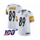 Men's Pittsburgh Steelers #89 Vance McDonald White Vapor Untouchable Limited Player 100th Season Football Jersey