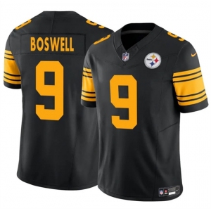 Men's Pittsburgh Steelers #9 Chris Boswell Black 2024 F.U.S.E. Color Rush Limited Football Stitched Jersey