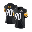 Men's Pittsburgh Steelers #90 T.J. Watt Black 2023 F.U.S.E. Vapor Untouchable Limited Stitched Jersey