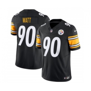 Men's Pittsburgh Steelers #90 T.J. Watt Black 2023 F.U.S.E. Vapor Untouchable Limited Stitched Jersey