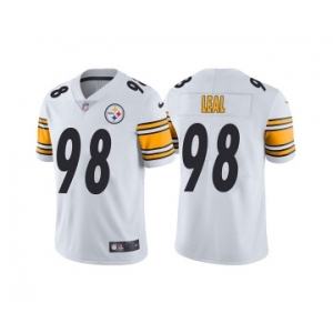 Men's Pittsburgh Steelers #98 DeMarvin Leal White Vapor Untouchable Limited Stitched Jersey