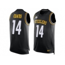 Nike Pittsburgh Steelers #14 Sammie Coates Black Team Color Men's Stitched NFL Limited Tank Top Jersey