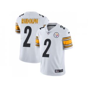 Nike Pittsburgh Steelers #2 Mason Rudolph White Men Stitched NFL Vapor Untouchable Limited Jersey