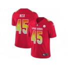 Nike Pittsburgh Steelers #45 Roosevelt Nix Red Men Stitched NFL Limited AFC 2018 Pro Bowl Jersey