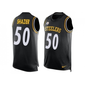 Nike Pittsburgh Steelers #50 Ryan Shazier Black Team Color Men's Stitched NFL Limited Tank Top Jersey